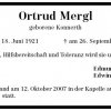 Konnerth Ortrud 1921-2007 Todesanzeige